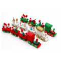 Christmas decoration, Christmas wooden Mini trains, Children's Christmas gift